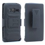 Wholesale Samsung Galaxy Avant G386 Armor Holster Combo Belt Clip (Black)